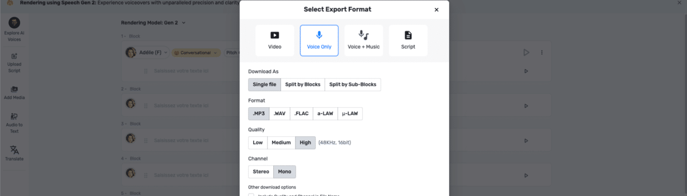 10. Exporter votre projet