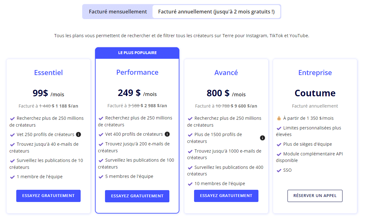 prix modash