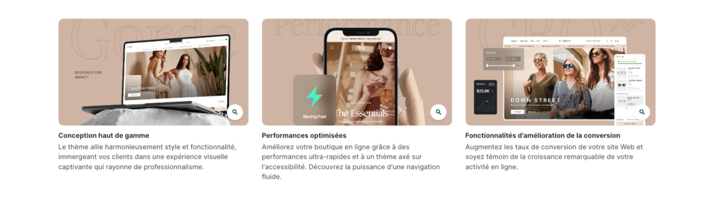 Thèmes Shopify