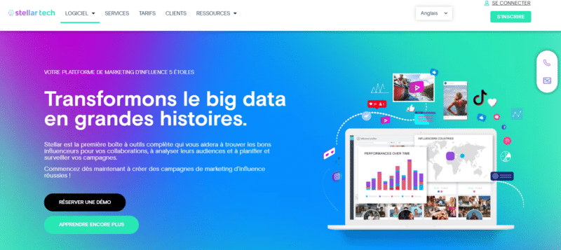 stellar page accueil site