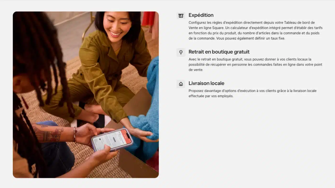 Square Online Solution gratuite pour votre boutique en ligne